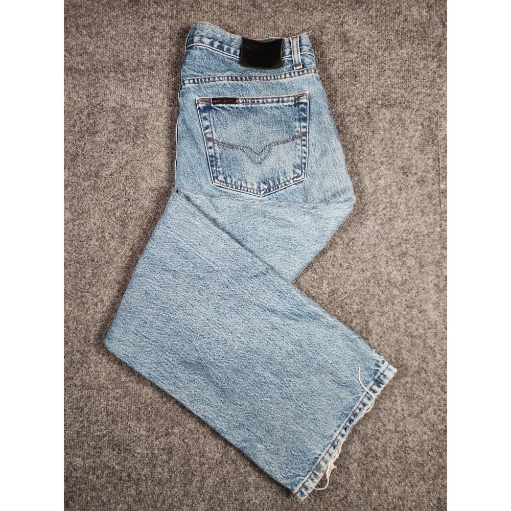 Harley Davidson Genuine MotorClothes Mens Jeans 36x30 Blue Relaxed Straight Leg